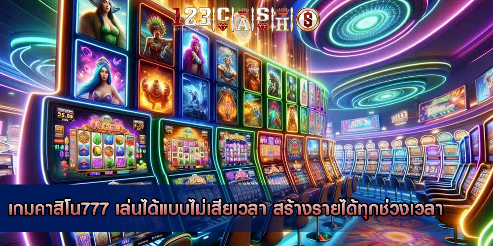 เกมคาสิโน777 เล่นได้แบบไม่เสียเวลา สร้างรายได้ทุกช่วงเวลา